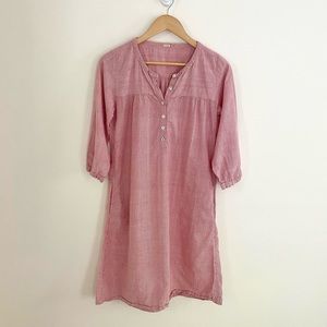 Matta Pinstripe Tunic Midi Dress